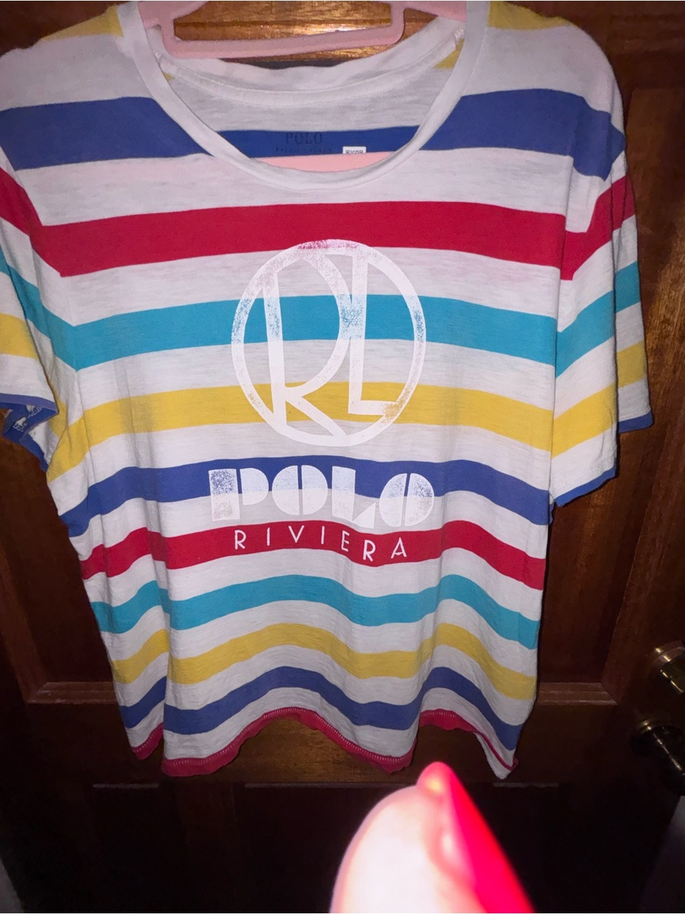 Ralph Lauren Polo Riviera ' Striped Tee - Multi Women's XL